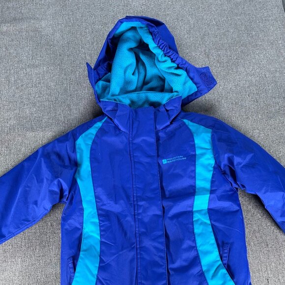 Mountain Warehouse Hooded Winter Jacket Kids 2-3 Blue Casual Outdoor - Picture 3 of 11